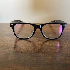 Women Vision World Eyeglass Frames Only Black Rectangular Full Rim 50-19-138 mm